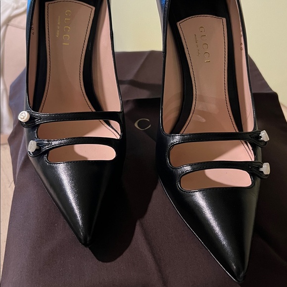 Gucci Black Leather Stiletto Pumps - Picture 4 of 4